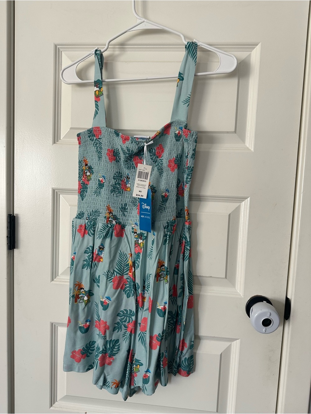 Disney BoxLunch Donald Duck 90th Anniversary Tropical Romper NWT size M RARE